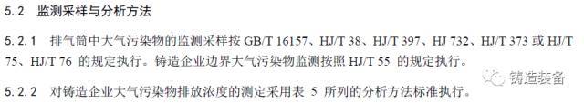 大氣污染物排放限值